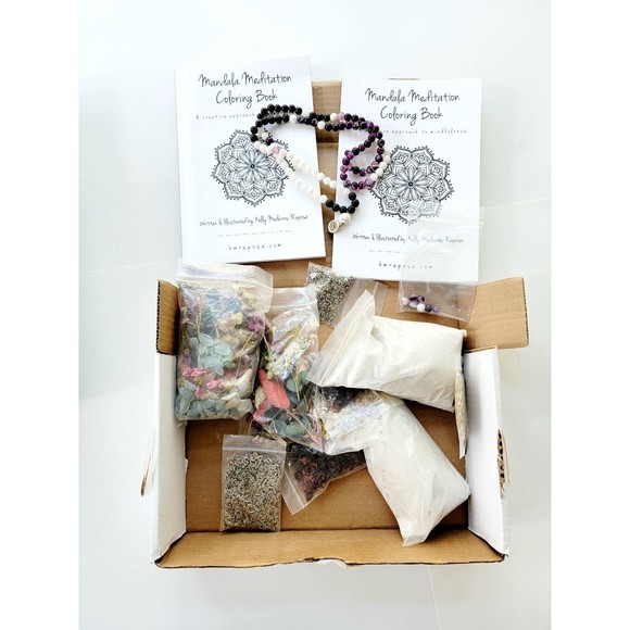 Other - Mindful Mandala Meditation Zen Garden Craft Kit Gift Necklace Jewelry Color Book